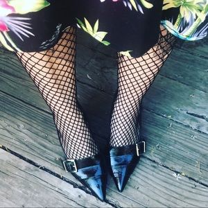 Jeffrey Campbell black patent leather heels